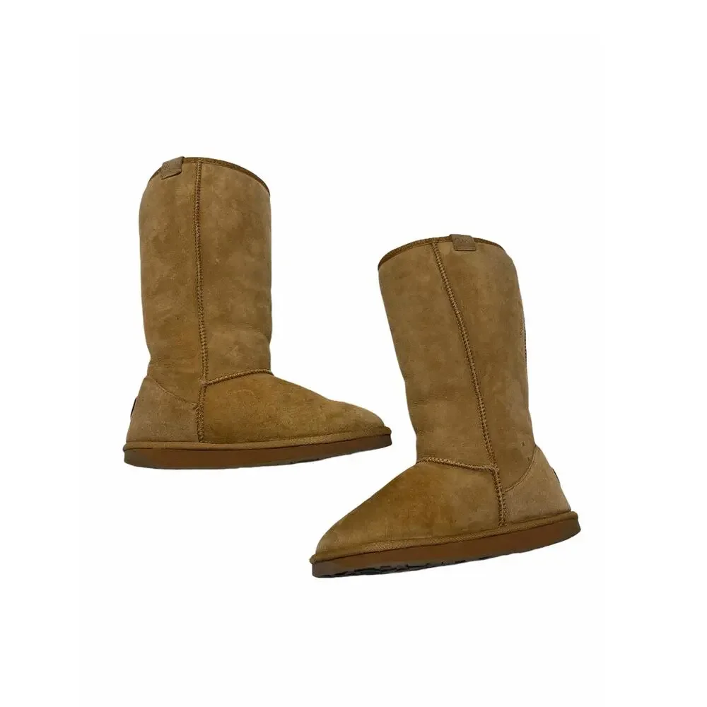 EMU Australia Womens Real Sheepskin Boots caramel sz w7